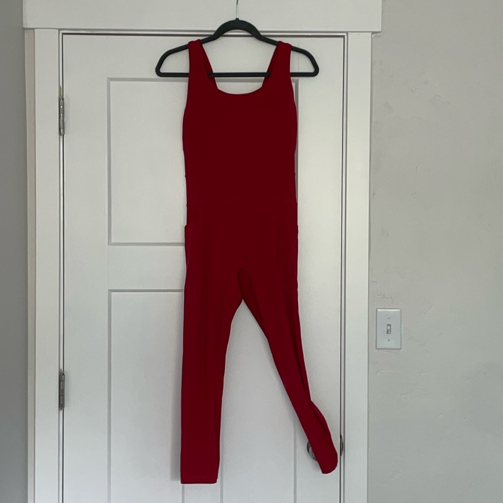 Athleta Red Jumpsuit